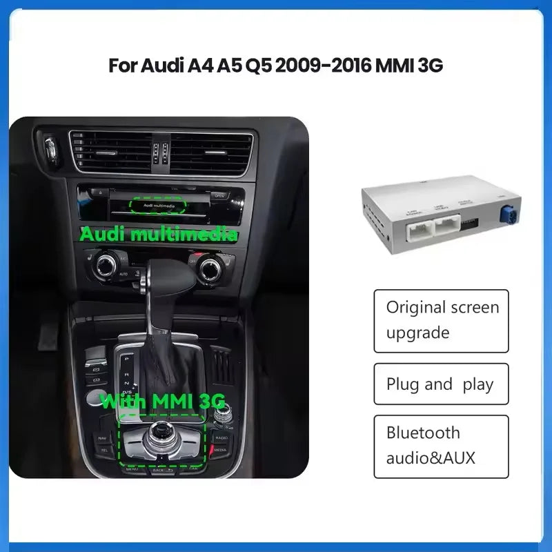 For Audi A4/A5/Q5 3G MMI System Wireless CarPlay Android Auto,MirrorLink,AirPlay Navigatio | AUTOKITSHOP