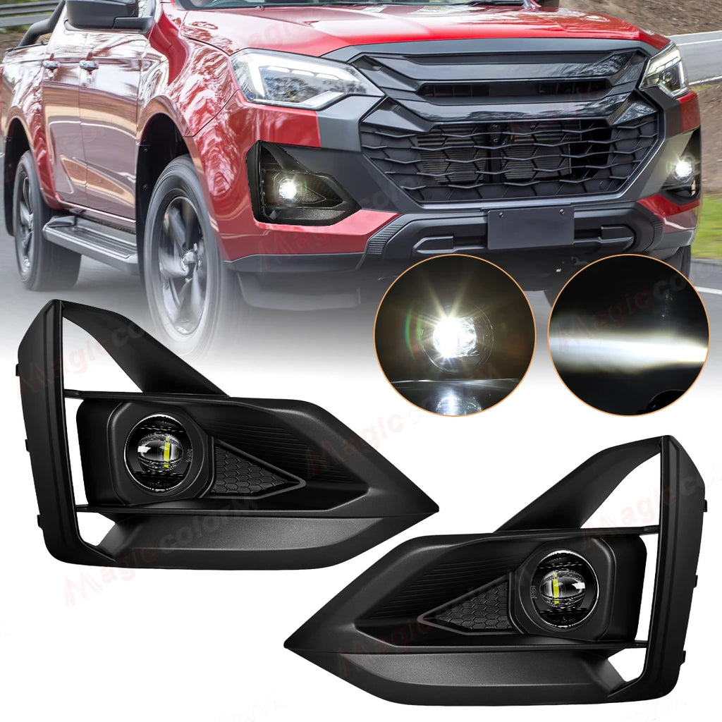 DLAA LED Fog Lamps Set For Isuzu D-Max V-CROSS 4 DOORS 2 DOORS 2027 DRL Daytime Running Li | AUTOKITSHOP