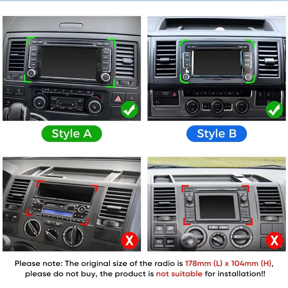 Android 16 For Volkswagen Multivan T5 2003 2004 -2015 Car Radio Navigation Multimedia Play | AUTOKITSHOP