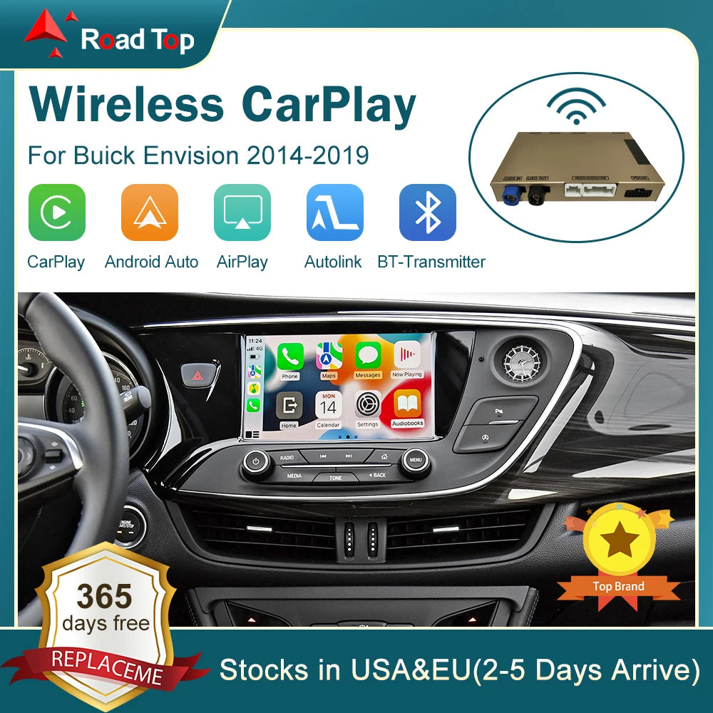 Wireless CarPlay for Buick ENVISION HMI 2.0 2014-2019 Regal LaCrosse Verano Android Auto M