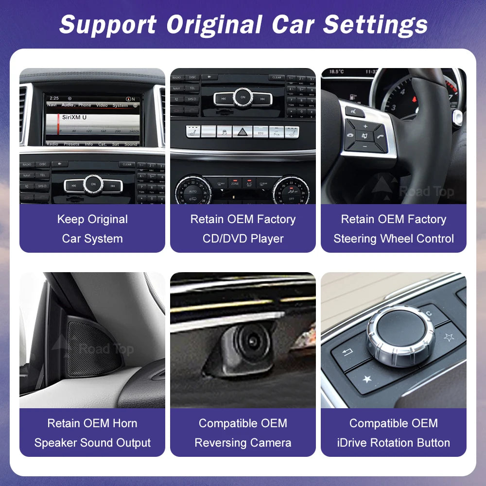 Linux System Car Radio Screen for Mercedes Benz ML W166 GL X166 GL550 2012-2015 GPS Naviga | AUTOKITSHOP