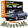 ZITWO 12Pcs LED Interior Dome Map Light Kit For Ford Ranger 2012 2013 2014 2015 2016 2017 2018 2 - Canbus LED Car Light