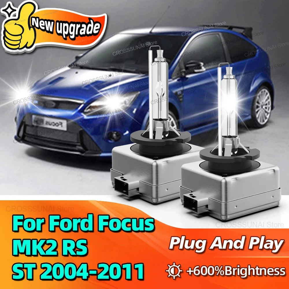 HID Xenon Headlight Bulb D1S Car Headlamp Light 6000K For Ford Focus MK2 RS ST 2004 2005 2