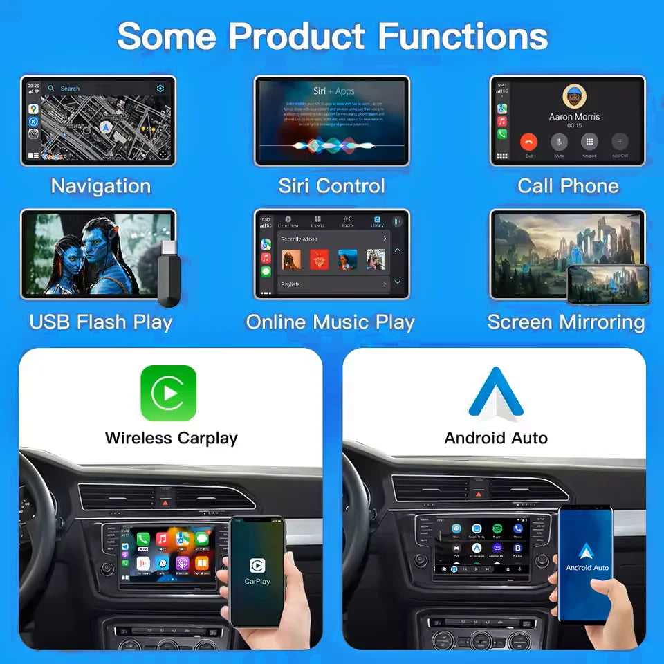 CARabc Wireless Carplay Android Auto Module For VW Volkswagen Skoda Octavia A5 Golf 7 Polo | AUTOKITSHOP
