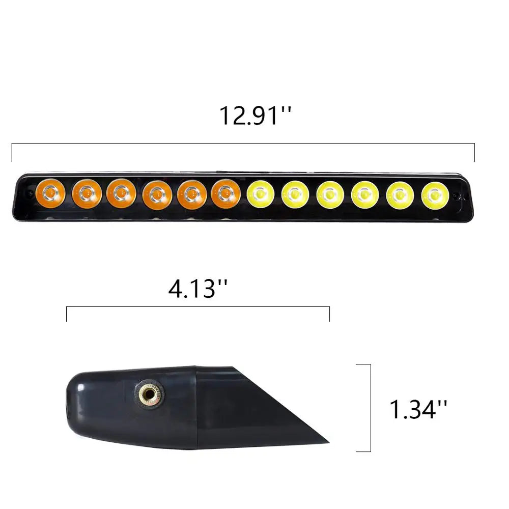 12 LED Strobe Warning Alarm Light Auto Warning Lamp Window shield Flashing Emergency Sucke | AUTOKITSHOP