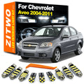 ZITWO 9Pcs Car Indoor Lamp For Chevrolet Chevy Aveo 2004 2005 2006 2007 2008 2009 2010 2011 LED  - Canbus LED Car Light