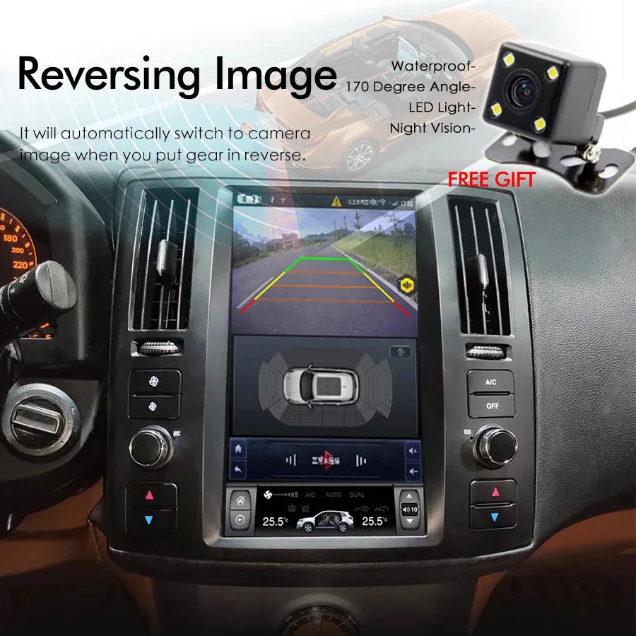 11.8" Android Screen For Infiniti FX35 FX45 2004-2008 Stereo GPS Bt Carplay WiFi 4G Car Ra | AUTOKITSHOP