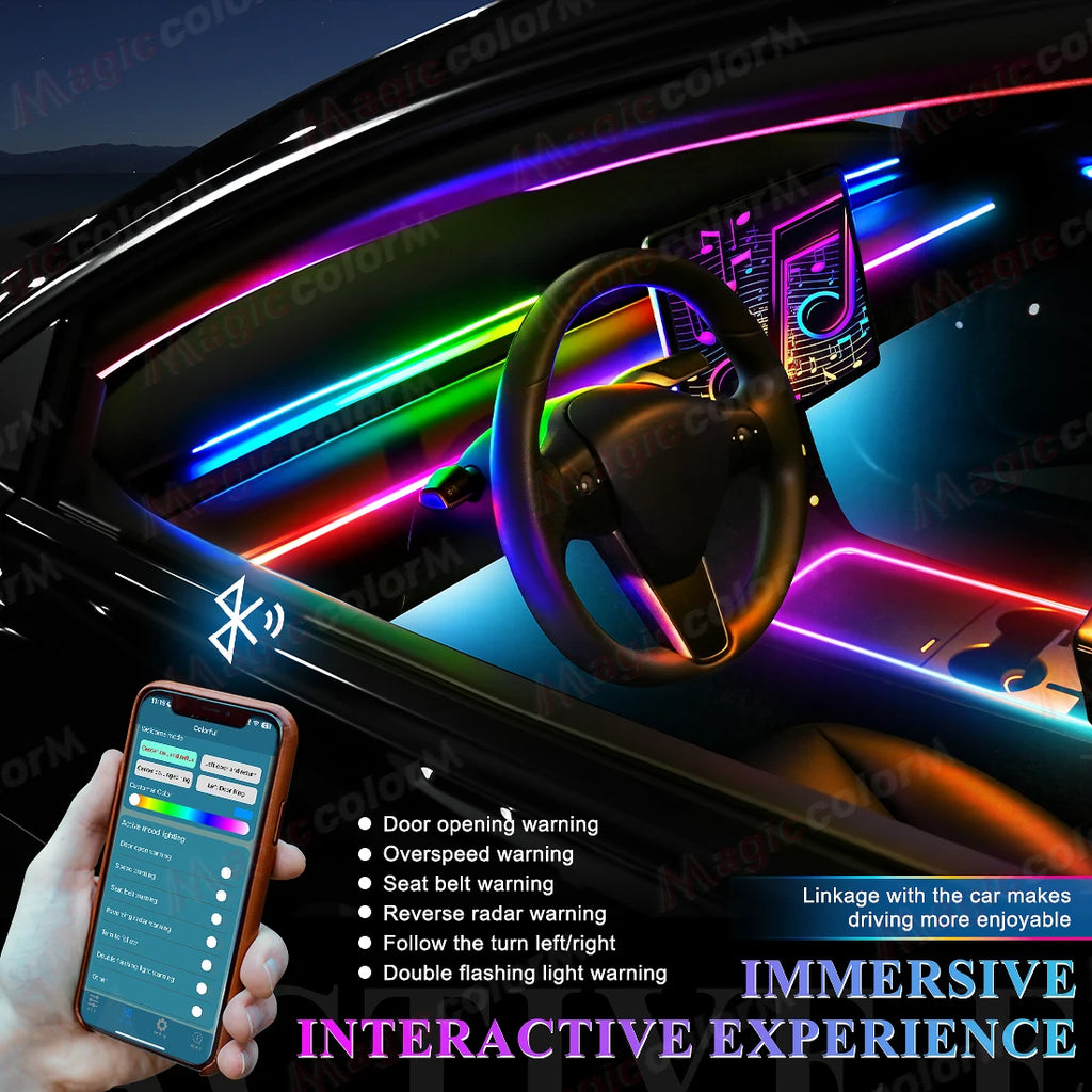 64 Color - Ambient Light - App Control - Car Interior Lighting | AUTOKITSHOP