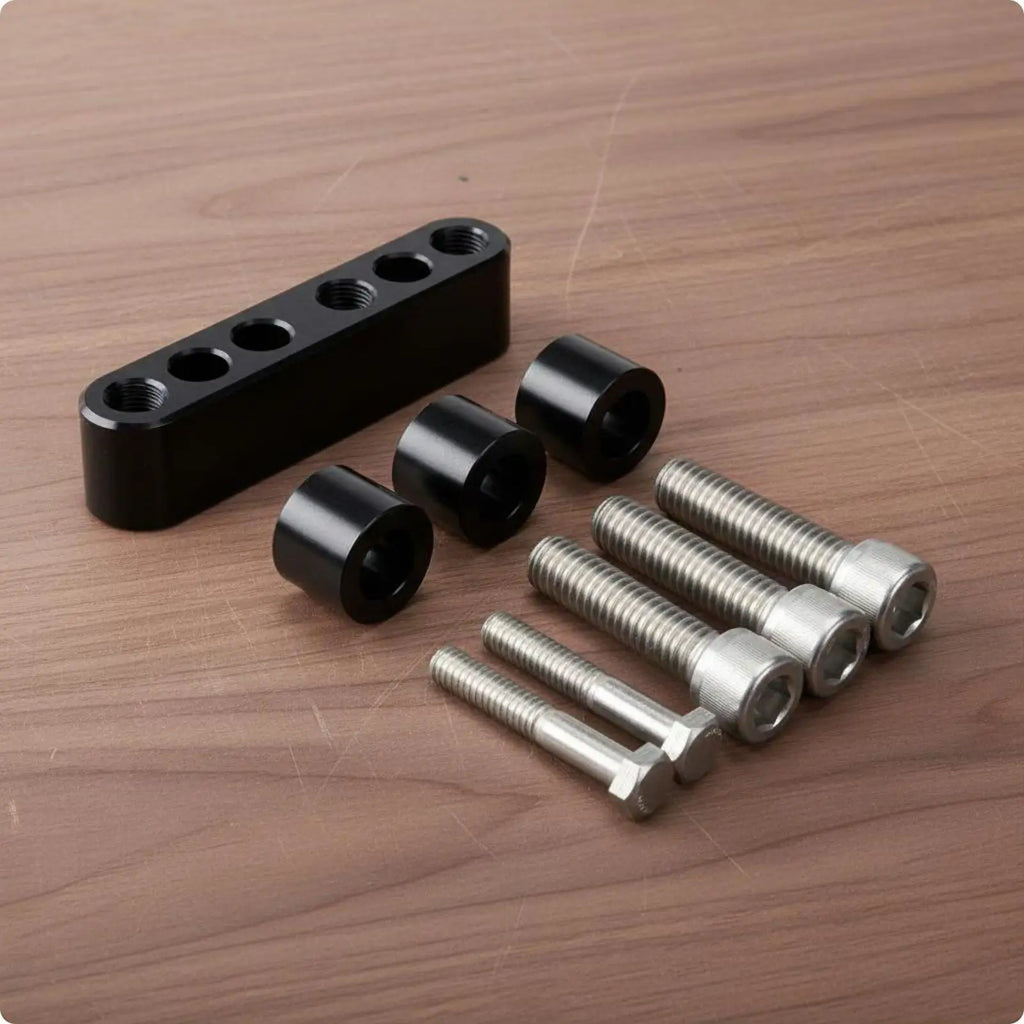 Durable Motorcycle Footrest Extension Aluminum Floorboard Spacer Set for 92-08 Touring Motorcycl - Automotive LED Light