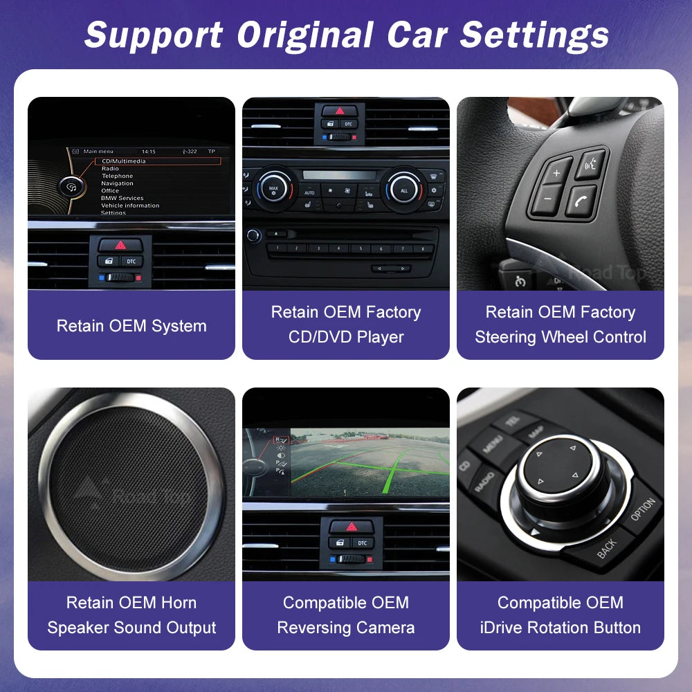 Android Auto Wireless CarPlay Car Multimedia Touch Screen For BMW 3 Series E90/E91/E92/E93 | AUTOKITSHOP