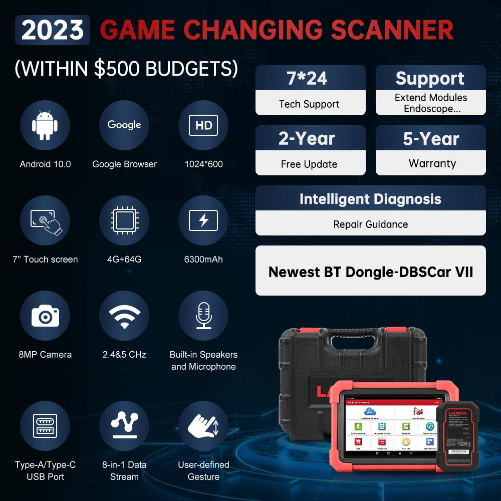 X431 CRP919X LAUNCH BT Car Diagnostic Tool DBScar VII VCI Auto OBD OBD2 Scanner Active Tes | AUTOKITSHOP