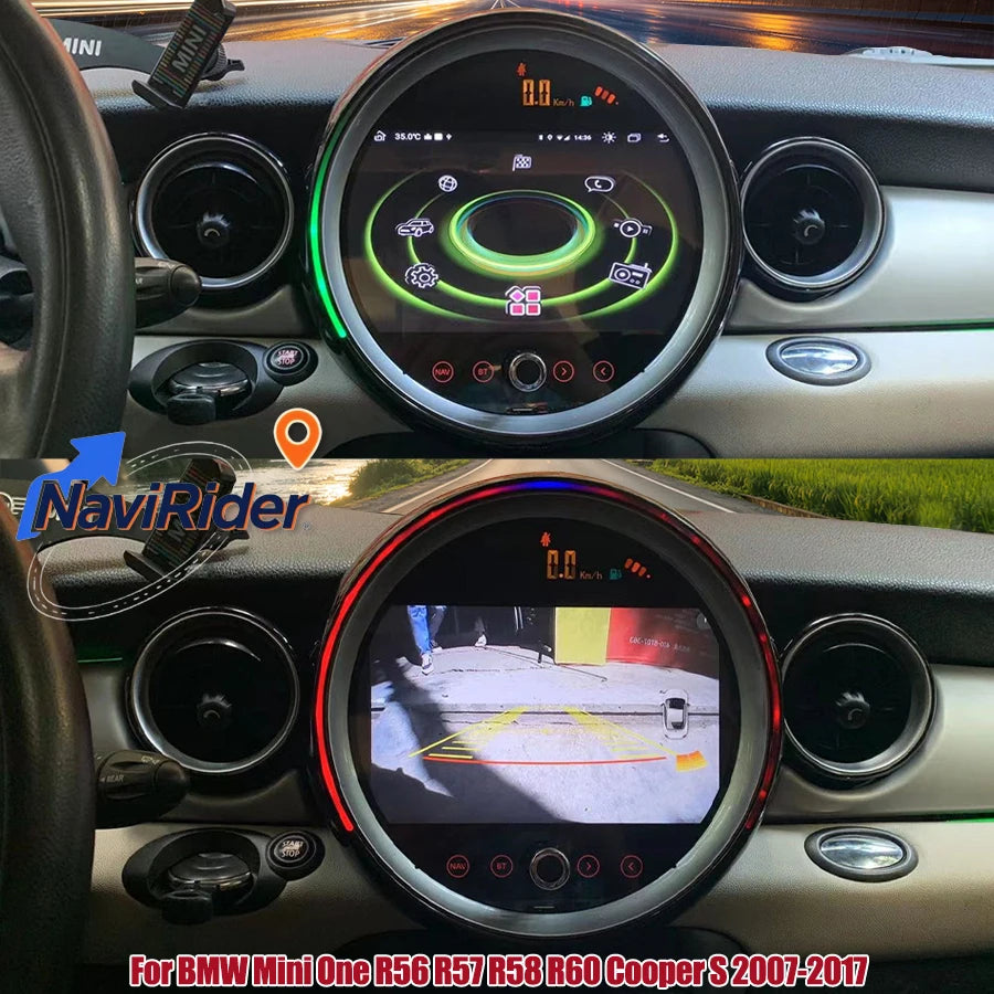 9inch Android Screen For BMW Mini One R56 R57 R58 R60 Cooper S 2007-2017 Radio Multimedia