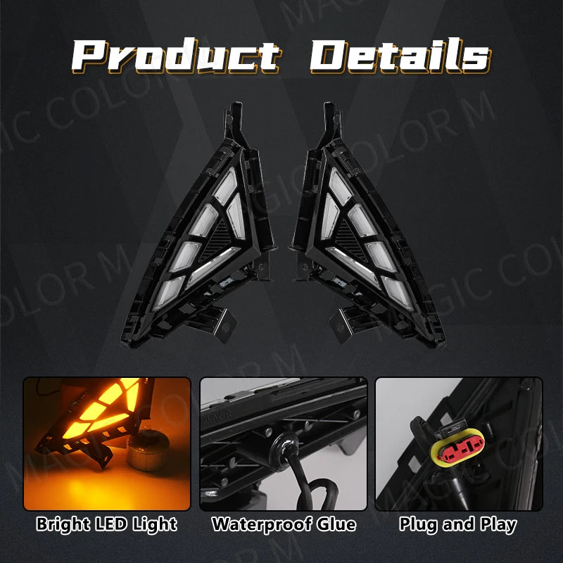 LED DRL For Hyundai Elantra 2021 2022 Daytime Running Light White Daylights Yellow Turn Si | AUTOKITSHOP