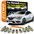 Complete LED Bulb Interior Light Kit For Renault Megane Clio Laguna Captur Kadjar Scenic Fluence - Canbus LED Car Light