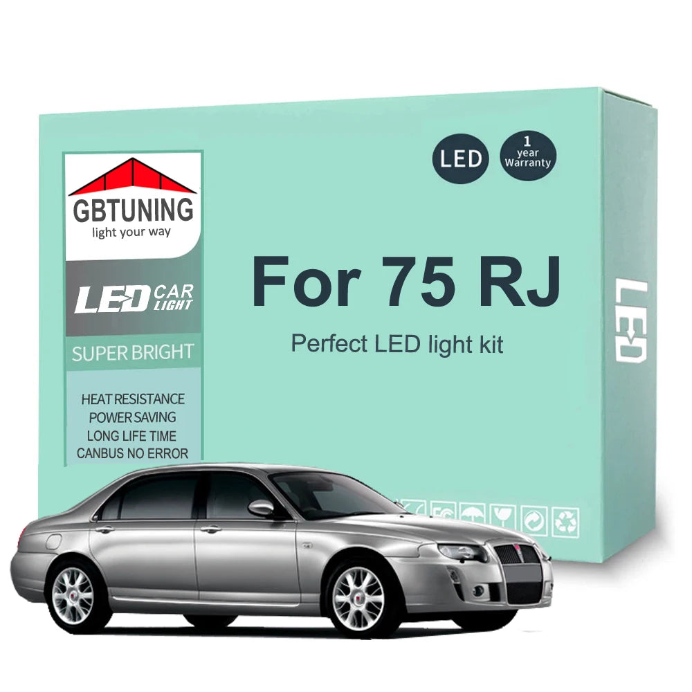 13-Piece LED Interior Light Kit for Rover 75 RJ Saloon Tourer - Canbus Error-Free Bulbs | AUTOKITSHOP