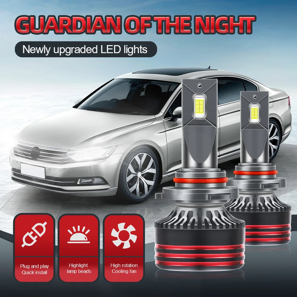 360W 60000LM LED Car Headlight 6000K White Auto Fog Light 12V Auto Headlamps Bulb For Toyo