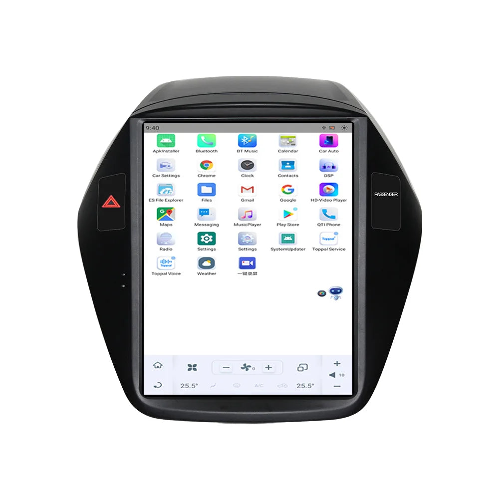 Qualcomm 665 Auto Stereo Android 13 Car Radio Screen For Hyundai ix35 2009-2016 GPS Naviga