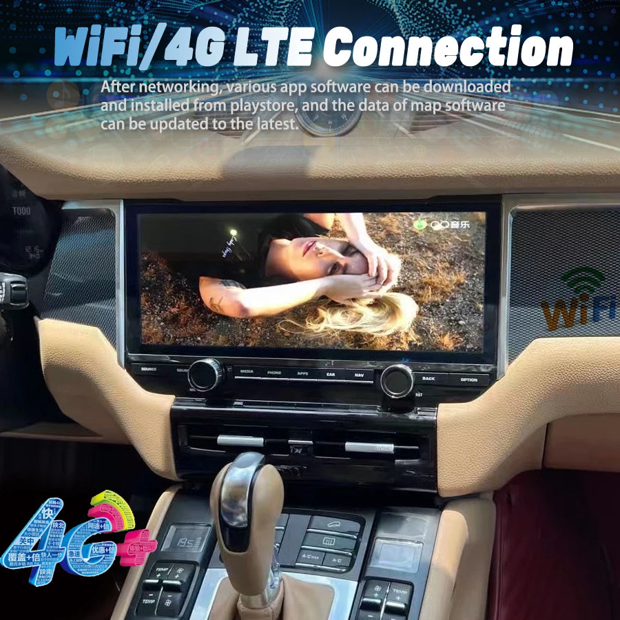 12.3" Touch Screen For Porsche Macan 2010-2017 Android14 Multimedia DVD Player Auto Carpla | AUTOKITSHOP