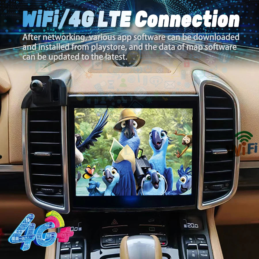 For Porsche Cayenne 2011-2017 PCM3.1 PCM4.0 Car Radio Multimedia Video Player GPS Navigati