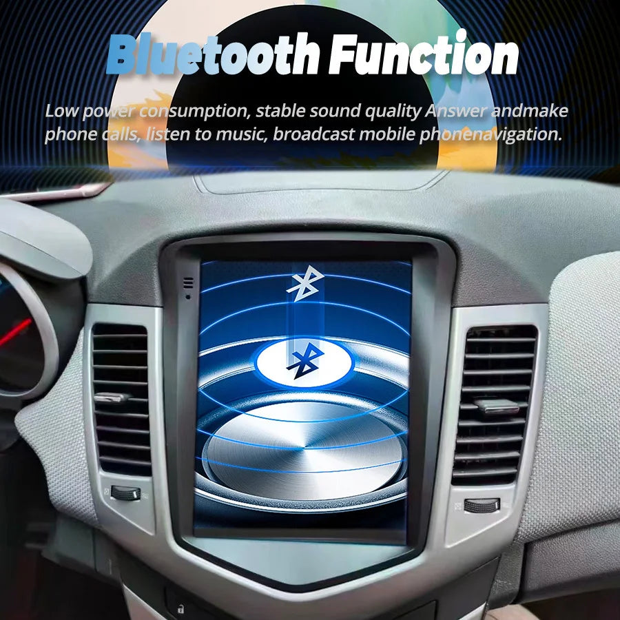 10.4" Screen Android 15 Multimedia Player For Chevrolet Cruze J300 2009-2025 Navigation Ca