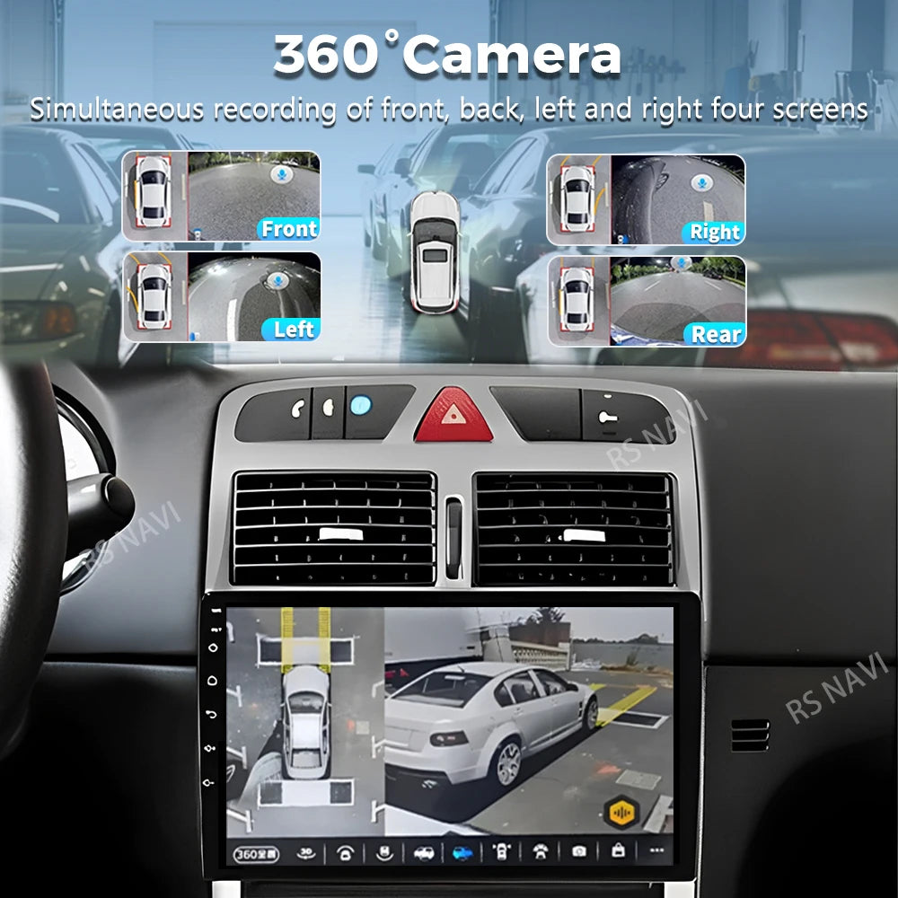 Plug and PlayAndroid 16 For Peugeot 307 307CC 307SW 2002-2013 2K QLED Android Car Radio Mu