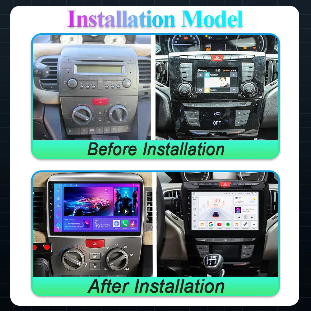 Car Radio Android 16 For Lancia Ypsilon 2006-2020 Multimedia Video Player Gps navigatio 8  | AUTOKITSHOP