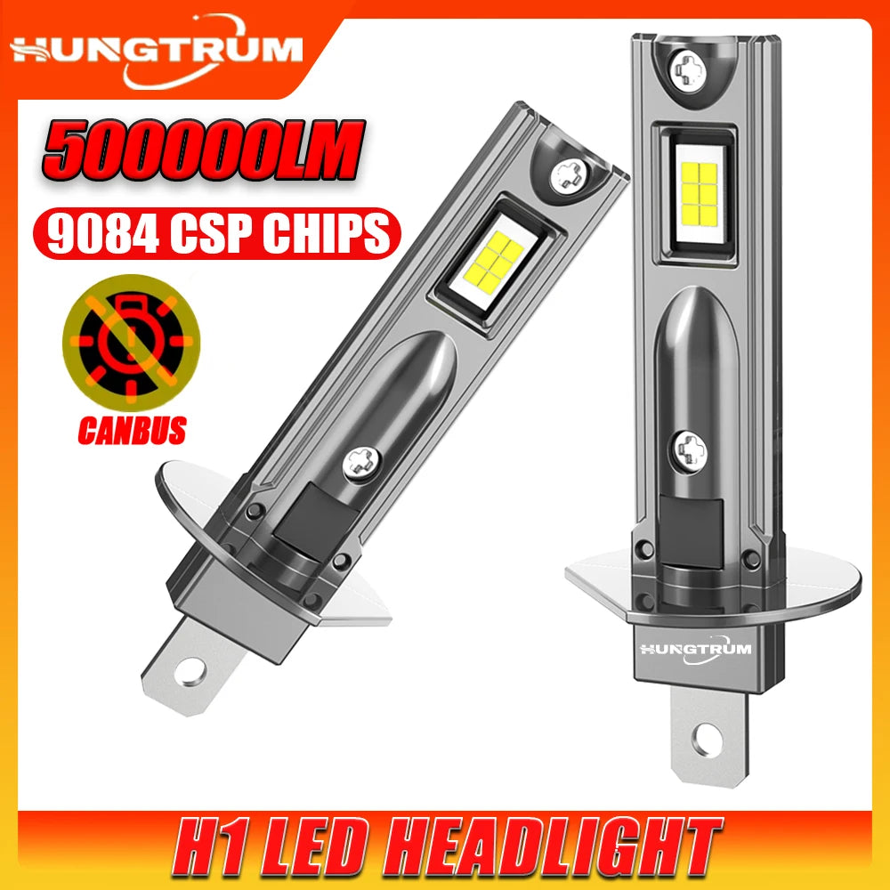 H1 Led Headlight Bulb Wireless CANBUS Error Free 1:1 Mini Size Spotlights Automobile Diode