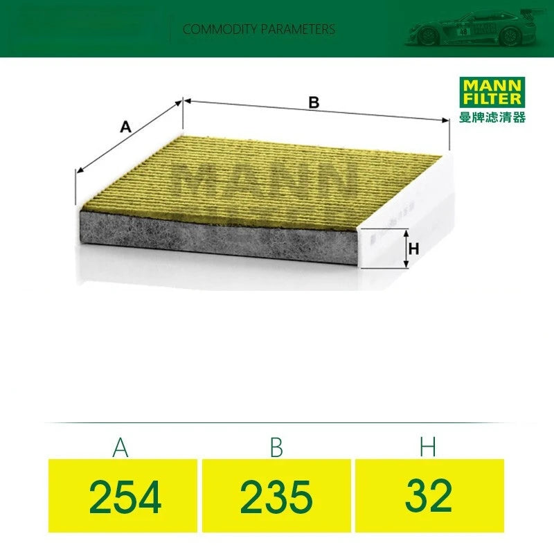 MANN FILTER FP26009 Cabin Air Filter For Audi A3/Q2/Q3/Q6/RS3/TT/CC/Arteon/e-Golf 7/Tiguan