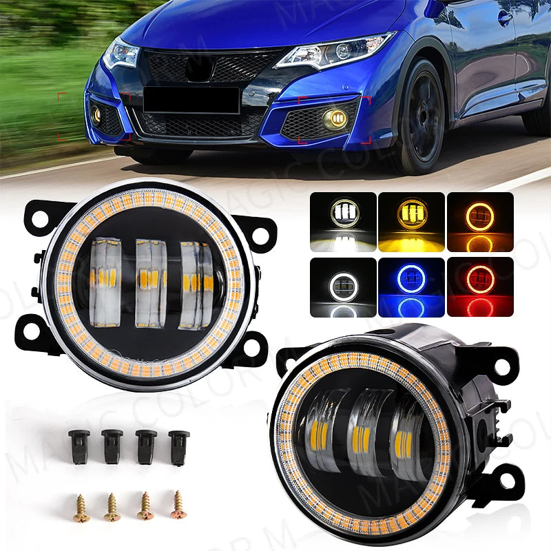 Angel Eye Fog Light For Ford Focus Fusion Fiesta Ranger C-Max Transit Tourneo EcoSport Edg | AUTOKITSHOP
