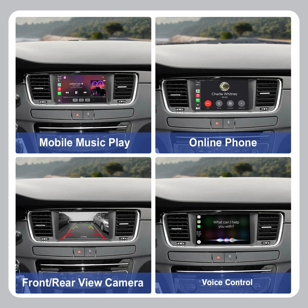 For Cristaux SMEG Picasso C4 C5 DS4 DS3 DS5 308 508 5008 3008 Wireless Carplay Android Aut