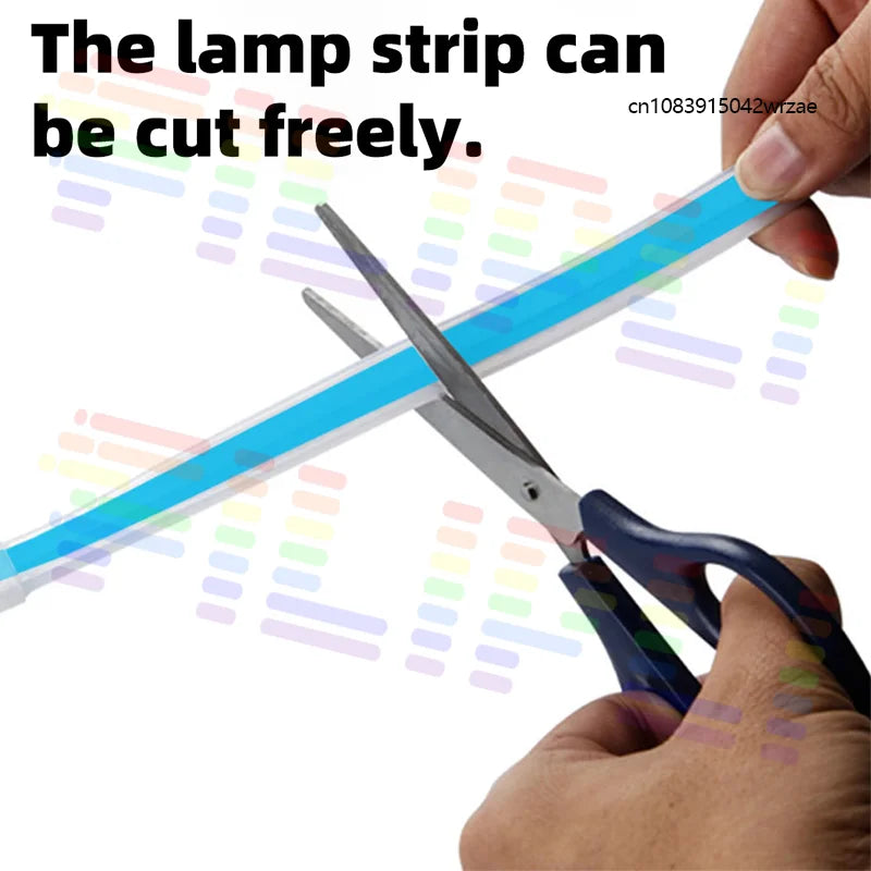 Led Car Hood Lights Flexible Headlight Strip Multicolor Atmosphere Lamps Daytime Running L | AUTOKITSHOP