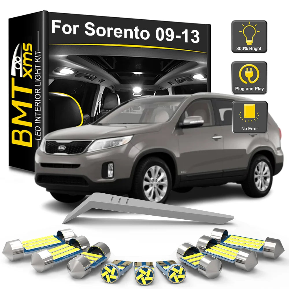 9-Piece LED Interior Light Kit for KIA Sorento XM - Canbus Error-Free Bulbs | AUTOKITSHOP