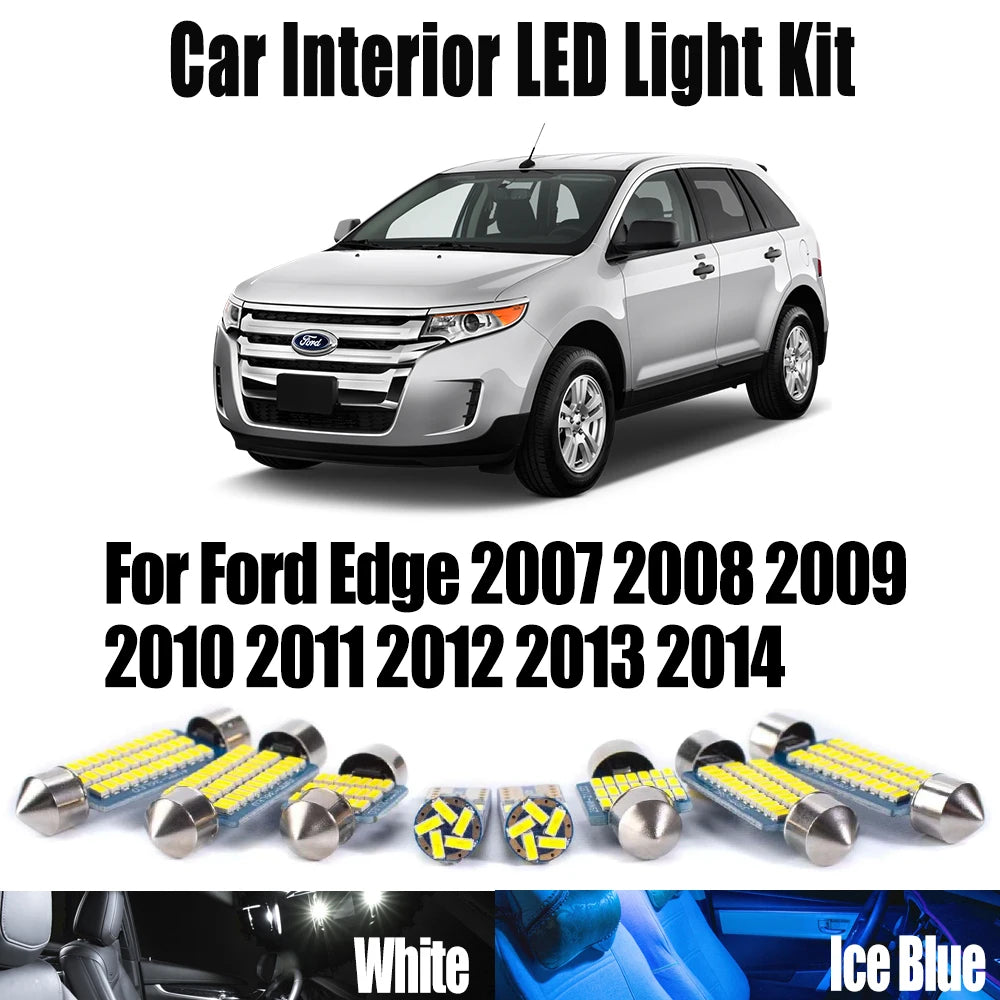 LED Interior Light Kit for Ford Edge 2007- 2011 - Canbus Dome Map Door Trunk Bulbs | AUTOKITSHOP