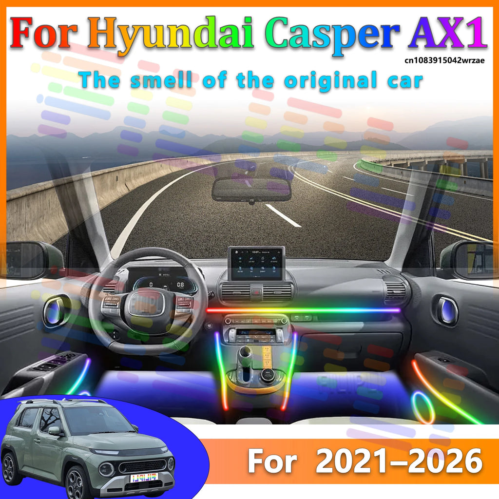 64 RGB - Neon Strip - for Hyundai AX1 - App Control - Car Interior Lighting | AUTOKITSHOP