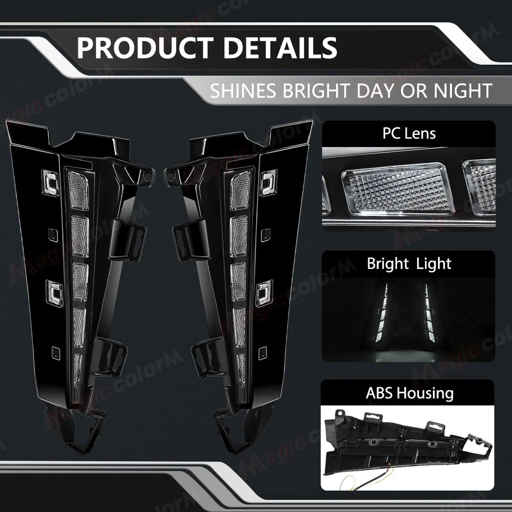 LED Front Wheel Arches Side Marker Light For Toyota Tacoma 2024 2025 2026 Front Fender Run | AUTOKITSHOP