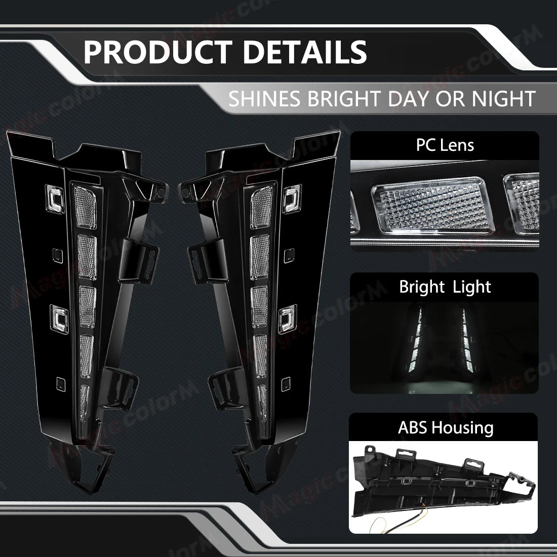 LED Front Wheel Arches Side Marker Light For Toyota Tacoma 2024 2025 2026 Front Fender Run | AUTOKITSHOP