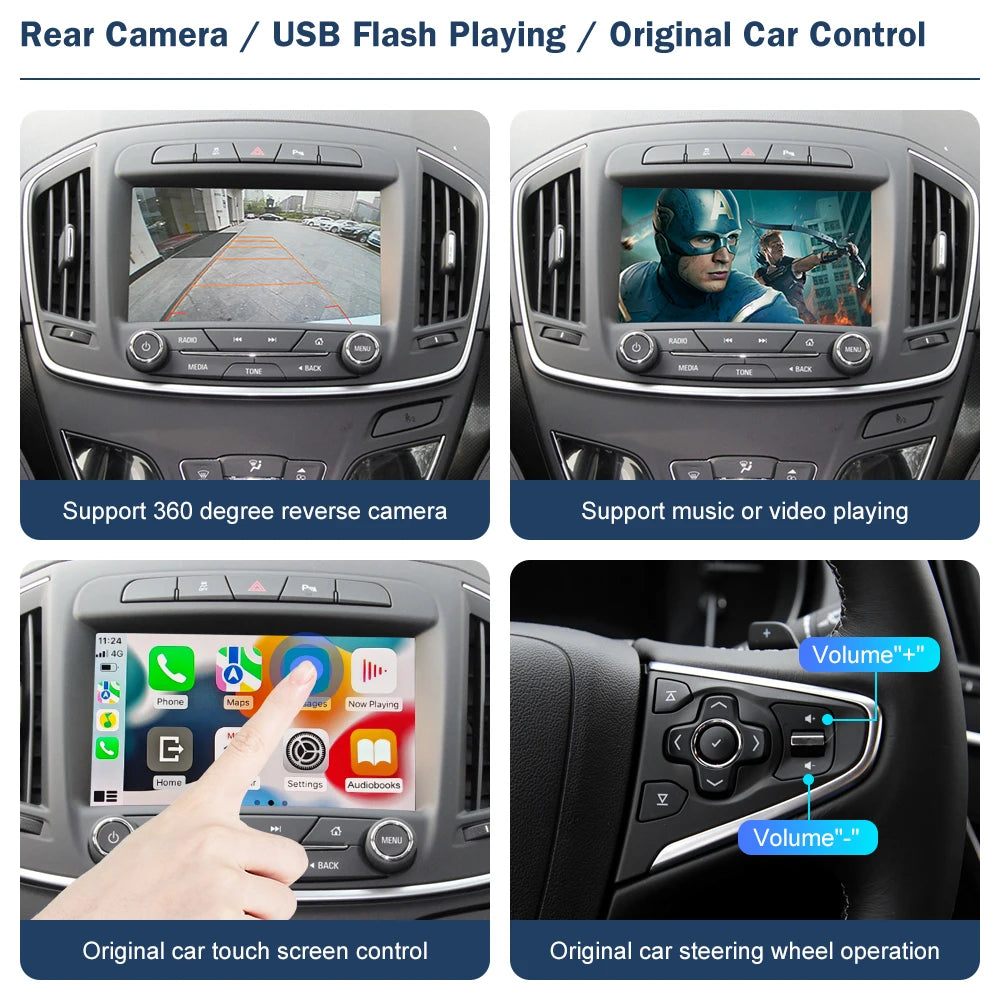 Road Top CN Wireless CarPlay for Buick Regal 2013-2017 Android Auto Interface Mirror Link  | AUTOKITSHOP