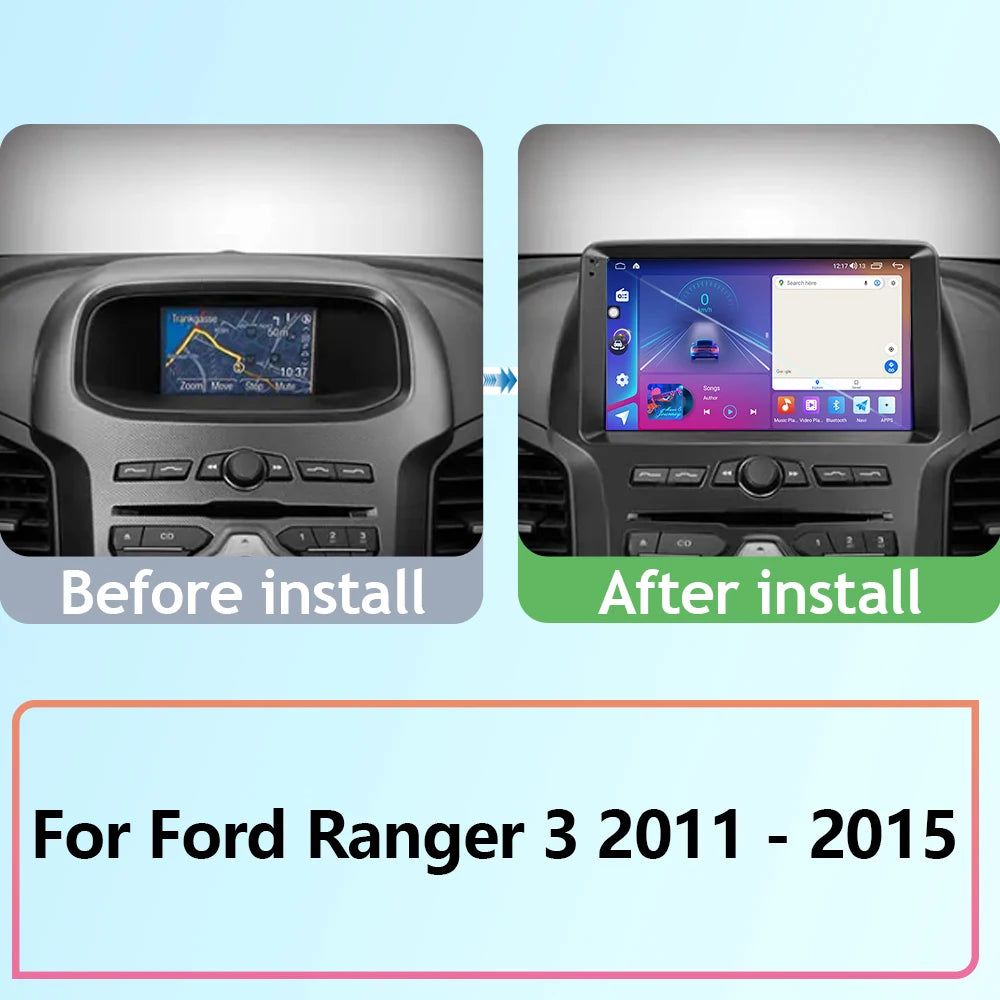 Car Android For Ford Ranger 3 2011 - 2015 Auto Radio GPS Navigation Multimedia Stereo Play