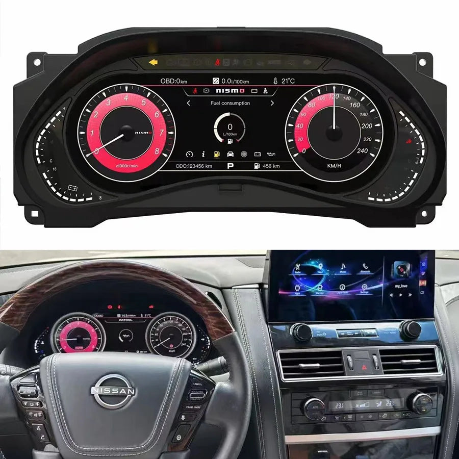 Car LCD Digital Cluster Instrument For Nissan Patrol Armada Infiniti QX56 QX80 2010-2021 M | AUTOKITSHOP