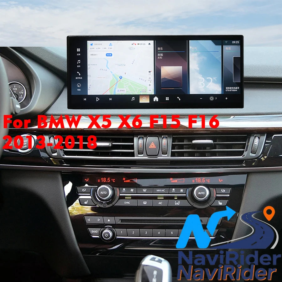 For BMW X5 X6 F15 F16 2013-2018 15.8" Screen Android 13 Car Radio Multimedia Player Stereo