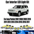 8-Piece LED Interior Light Kit for Jeep Patriot 2007-2010 - Canbus Dome Map Door Trunk Bulbs | AUTOKITSHOP