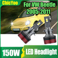 Canbus H7 LED Car Headlights 6000K White 12V 24V 150W 30000LM High Power For VW Beetle 200