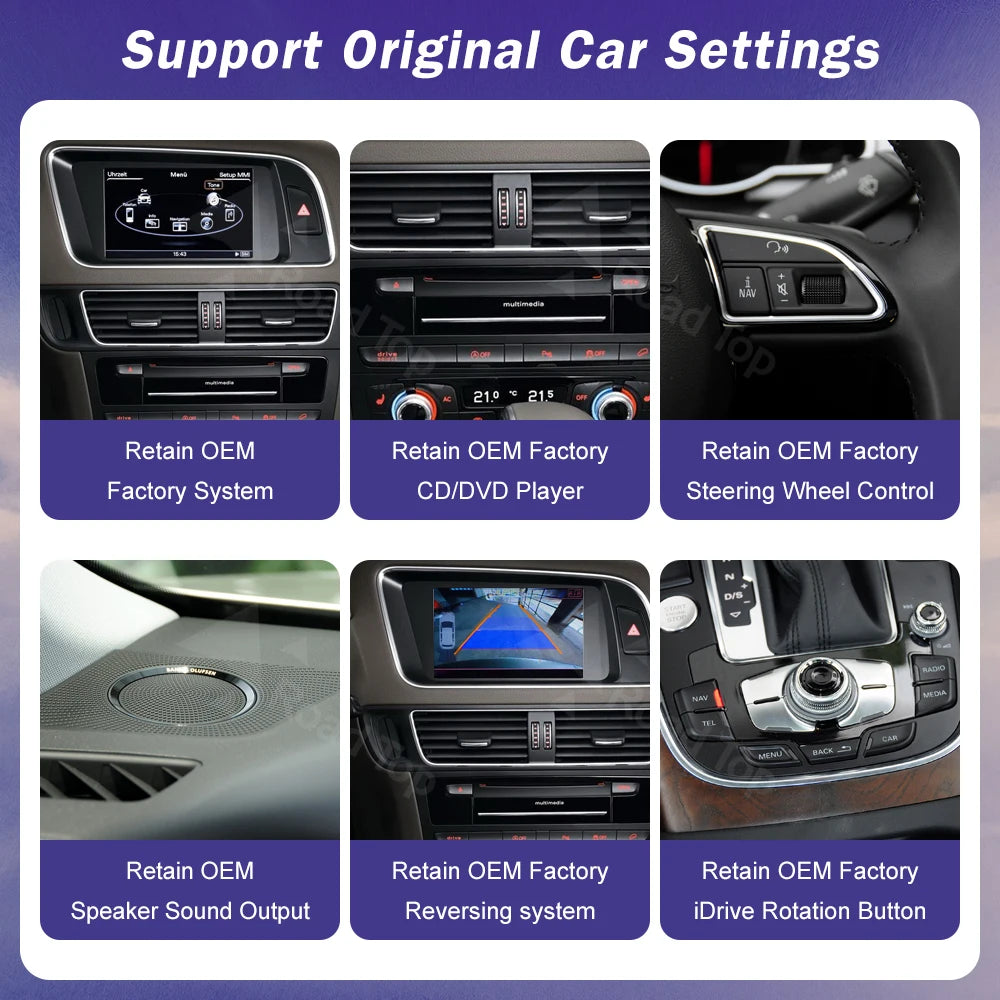8.9 12.3inch Linux Car Multimedia Radio Touch Screen For Audi Q5 2009-2017 With Wireless C | AUTOKITSHOP