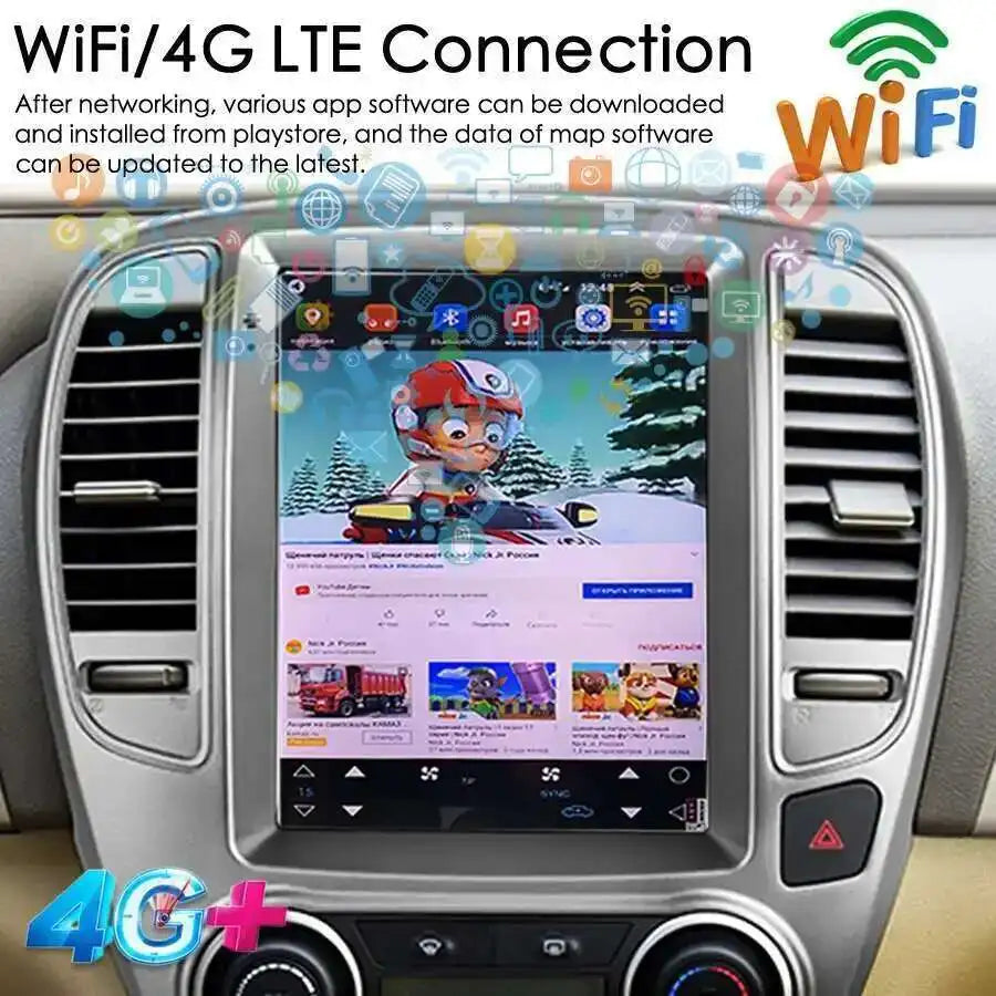 10.4" 256GB ROM Car Multimedia GPS Navigation For Nissan Bluebird Sylphy 2008-2024 Video B | AUTOKITSHOP