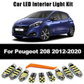 8Pcs Canbus LED Interior Light Dome Map Ceiling Luggage Bulb Kit For Peugeot 208 2012 2013 2014  - Automotive LED Light