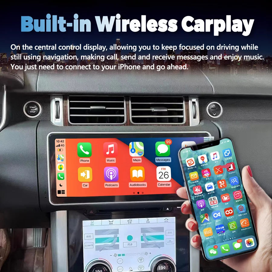 Car Android 14 Screen Carplay For Land Rover Range Rover Sport L494 2013 2014 2015 2016 20 | AUTOKITSHOP