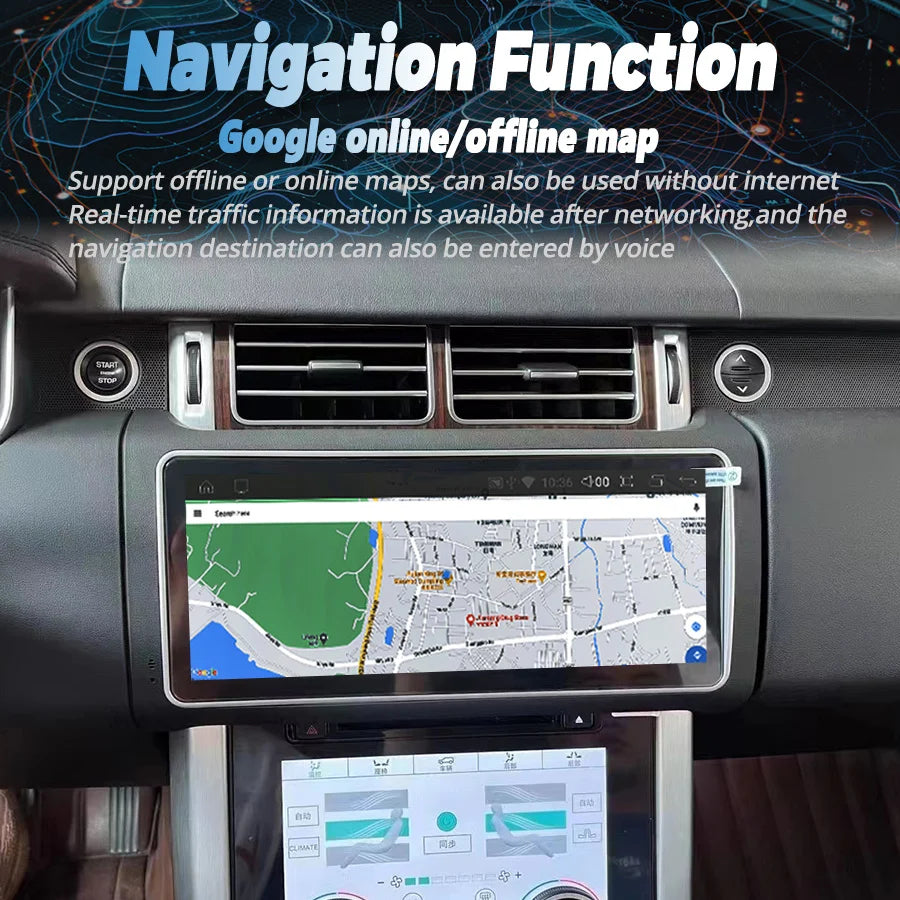 For Land Rover Range Rover Vogue 2012-2019 Android 13 Touch Screen Car GPS Multimedia Vide | AUTOKITSHOP