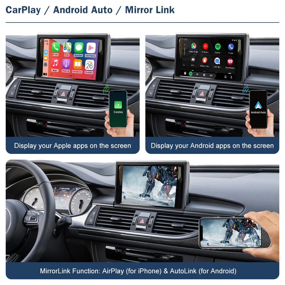Road Top Wireless CarPlay Interface for Audi A6 A7 RMC HN MHI2 2012-2018 with AirPlay Mirr | AUTOKITSHOP