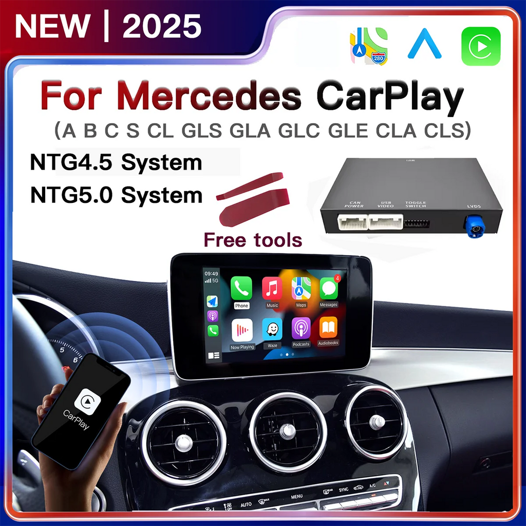 2026 NEW Wireless CarPlay Android Auto for Mercedes Benz A B C E Class GLA CLA CLE W205 W1