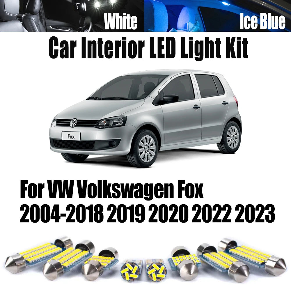 LED Interior Light Kit for VW Volkswagen Fox 2004- 2018 - Canbus Dome Map Door Trunk Bulbs | AUTOKITSHOP